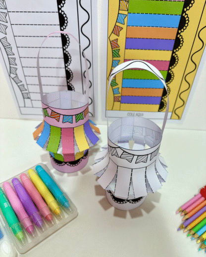 Recurso Balão 3D para trabalhar o tema Festa Junina com turmas da Educação Infantil. - Imagem 2