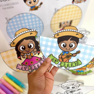 Recurso Caipira Dançante para trabalhar o tema Festa Junina com turmas da Educação Infantil.