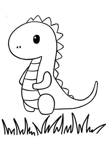Livro de colorir: Dinossauros - Imagem 3