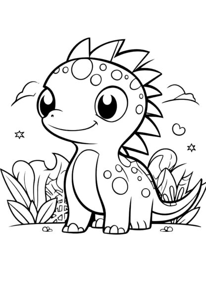 Livro de colorir: Dinossauros - Imagem 2