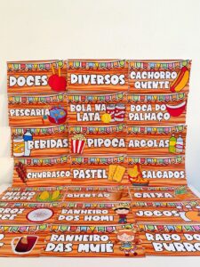 Plaquinhas Sinalizadoras – Festa junina