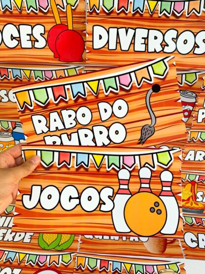 Plaquinhas Sinalizadoras - Festa junina - Imagem 3