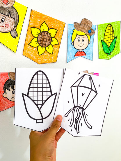 BANDEIRINHAS E BANDEIROLAS PARA COLORIR - Imagem 5