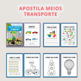 🚗🛳✈️ Apostila Meios de Transporte