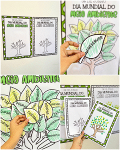 CARTAZ COLABORATIVO ÁRVORE – DIA MUNDIAL DO MEIO AMBIENTE