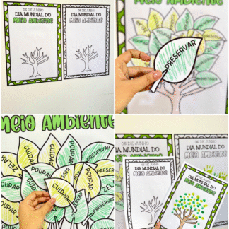 CARTAZ COLABORATIVO ÁRVORE - DIA MUNDIAL DO MEIO AMBIENTE