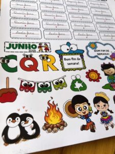 ADESIVOS PARA PLANO DE AULA JUNHO/25