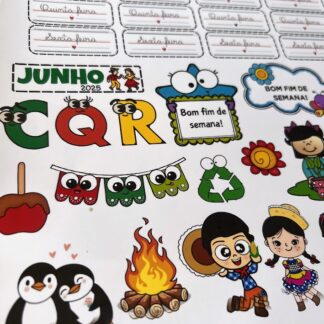 ADESIVOS PARA PLANO DE AULA JUNHO/25