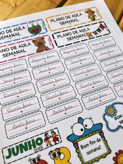 ADESIVOS PARA PLANO DE AULA JUNHO/25 - Imagem 4