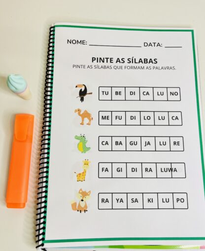 📘 Apostila Sílaba Simples – 62 Páginas de Atividades Lúdicas e Eficientes ✂️🧠 - Imagem 6