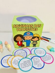 Caixa Adivinha das Profissões- Saise Educar