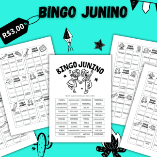 BINGO JUNINO DE PALAVRAS