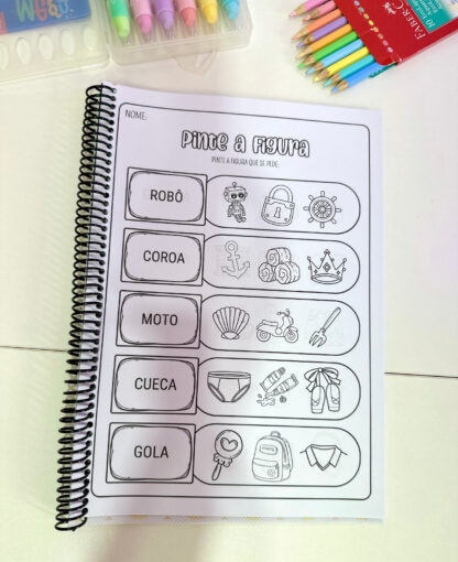 Apostila Pinte as figuras- Sílabas simples - Imagem 5