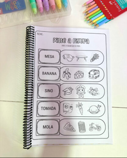 Apostila Pinte as figuras- Sílabas simples - Imagem 7