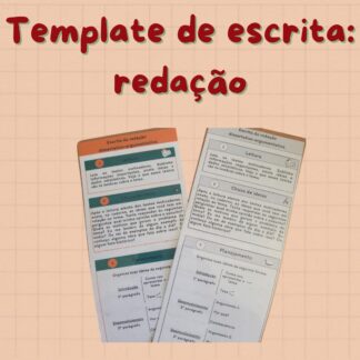"Template" de escrita: redação