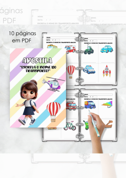 Apostila Escreva os Nomes dos Transportes - Imagem 2