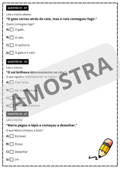 PREPARATÓRIO SIMULADO SAEB PORTUGUÊS E MATEMÁTICA - 2° ANO - Imagem 5