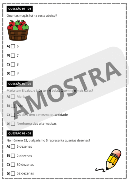 PREPARATÓRIO SIMULADO SAEB PORTUGUÊS E MATEMÁTICA - 2° ANO - Imagem 3