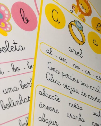 FICHAS DE LEITURA - LETRA CURSIVA - Imagem 3