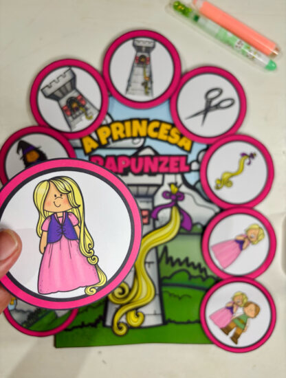 Luva de história Rapunzel - Imagem 2
