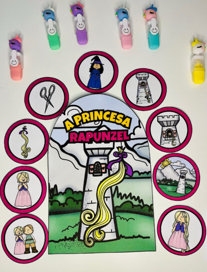 Luva de história Rapunzel - Imagem 5