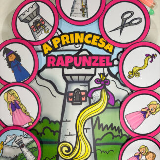 Luva de história Rapunzel