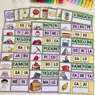 Escreva as sílabas