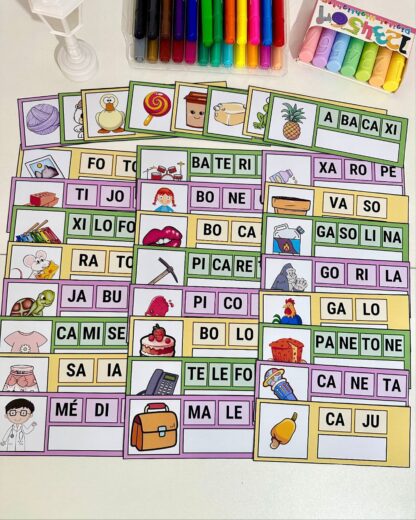 Escreva as sílabas