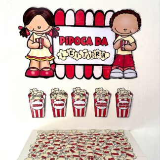 Kit pipoca da leitura