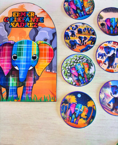 Luva de história: Elmer o elefante xadrez - Imagem 2