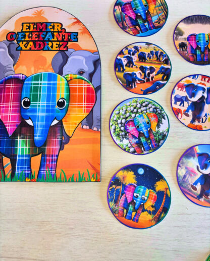 Luva de história: Elmer o elefante xadrez - Imagem 4