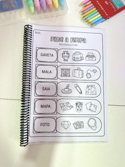 Apostila "Pinte as Figuras – Sílabas Simples" - Imagem 4