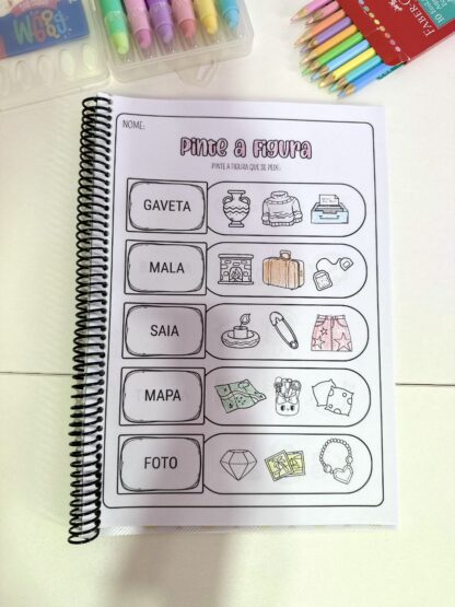 Apostila "Pinte as Figuras – Sílabas Simples" - Imagem 8