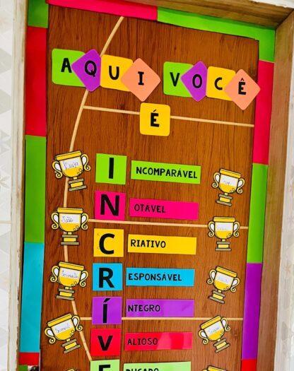 PAINEL DE PORTA ACROBÁTICA “AQUI VOCÊ É INCRÍVEL" - Imagem 4