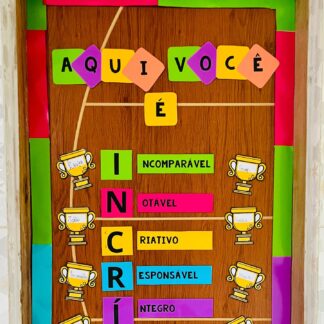 PAINEL DE PORTA ACROBÁTICA “AQUI VOCÊ É INCRÍVEL"