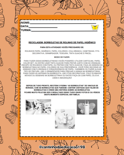 PROJETO METAMORFOSE DA BORBOLETA - Imagem 6