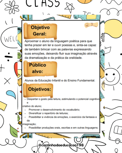 PROJETO PEDRO BANDEIRA - BRINCANDO COM POESIAS - Imagem 2