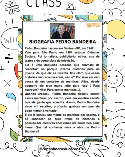 PROJETO PEDRO BANDEIRA - BRINCANDO COM POESIAS - Imagem 4