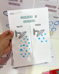 Atividades de artes tema Conceitos Grande e Pequeno