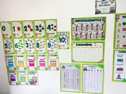 Kit de Decoração para Sala de Aula Safari