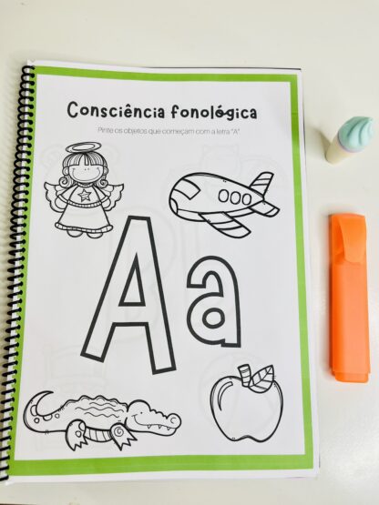 Apostila de Consciência Fonológica com Atividades para Colorir   - Imagem 2