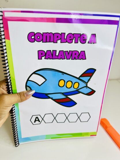 Apostila Complete as Palavras – Atividades para Alfabetização e Consciência Fonológica   - Imagem 2