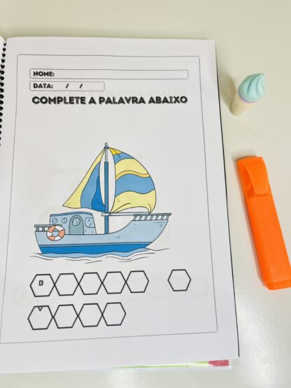 Apostila Complete as Palavras – Atividades para Alfabetização e Consciência Fonológica   - Imagem 6