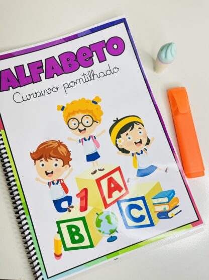 Apostila de Alfabeto Cursivo Pontilhado para Alfabetização - Imagem 2
