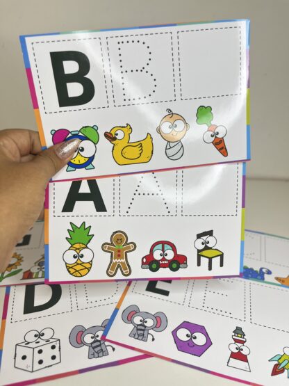 Alfabeto Tracejado com Imagens – Escrita e Fonologia - Imagem 7