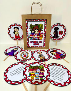 Branca de neve na sacola