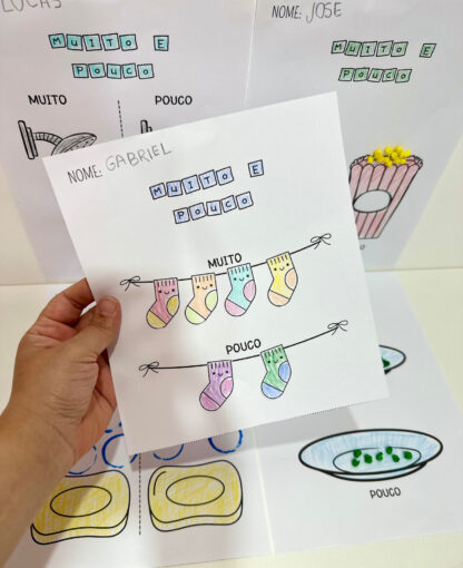Atividades de artes- Conceitos Muito e pouco - Imagem 4