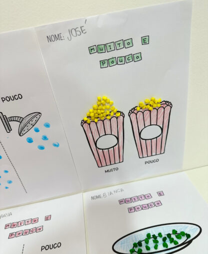 Atividades de artes- Conceitos Muito e pouco - Imagem 11