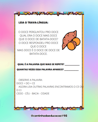APOSTILA DE ALFABETIZAÇÃO 1° e 2° ANO - Imagem 6