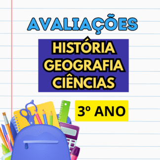 avaliação ciencias, história e geografia 3º ano